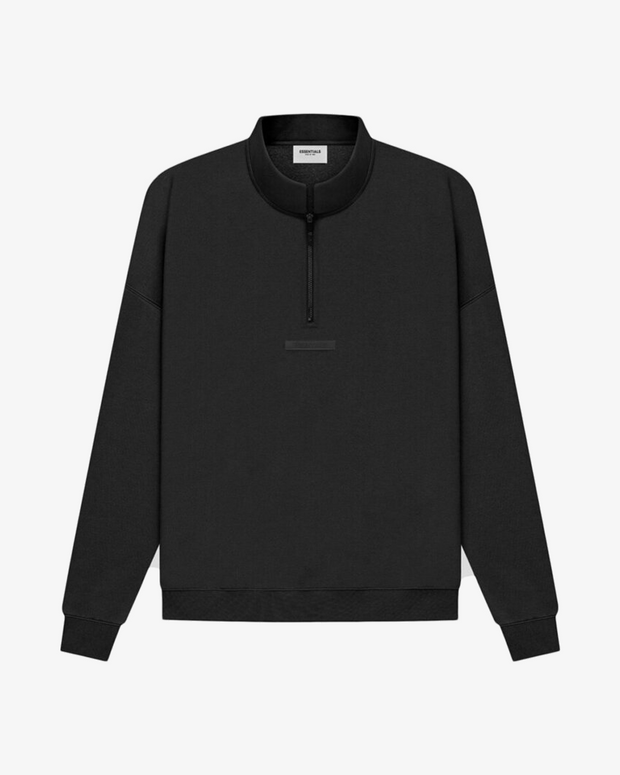 FOG ESSENTIALS SS21 BLACK HALF ZIP SWEATER Secret Sneaker Store Online