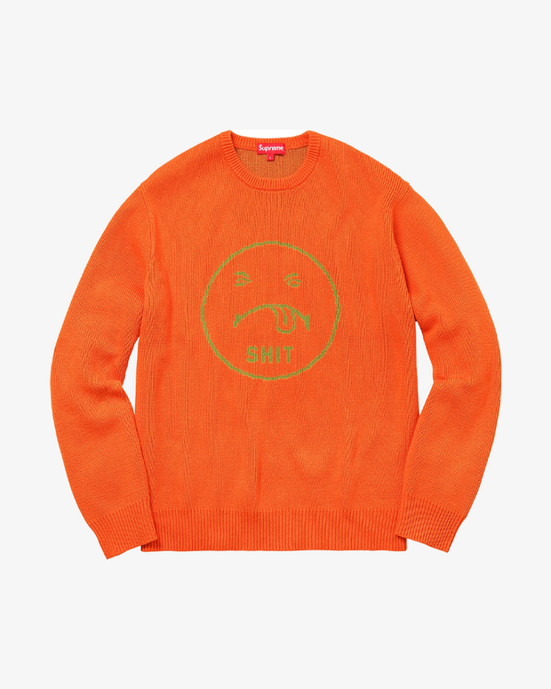 SUPREME FW17 SHIT KNIT SWEATER ORANGE Secret Sneaker Store Online