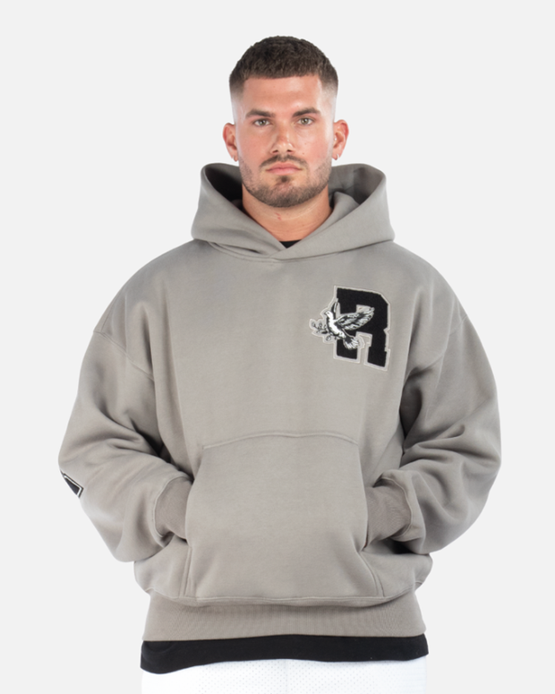 SSS REALISM COLLEGE TEAM HOODIE COOL GREY Secret Sneaker Store Online